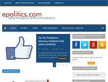 Tablet Screenshot of epolitics.com